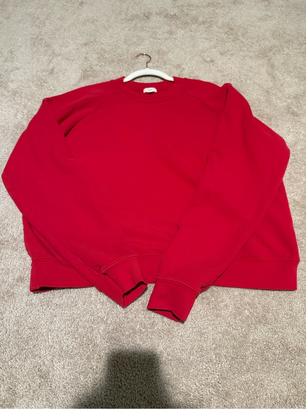 DONNI. Bell pepper red eco terry Crewneck Sweatshirt